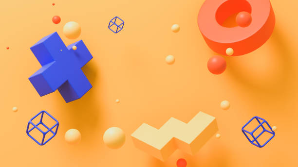 istock 3d render of abstract geometric form or shapes 1309758084