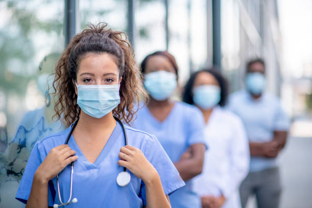 istock Young medical student wearing a face mask 1309759275