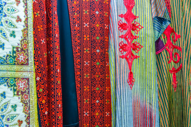 istock Decorated Fabrics, Street Market, Jerusalem 1309764083