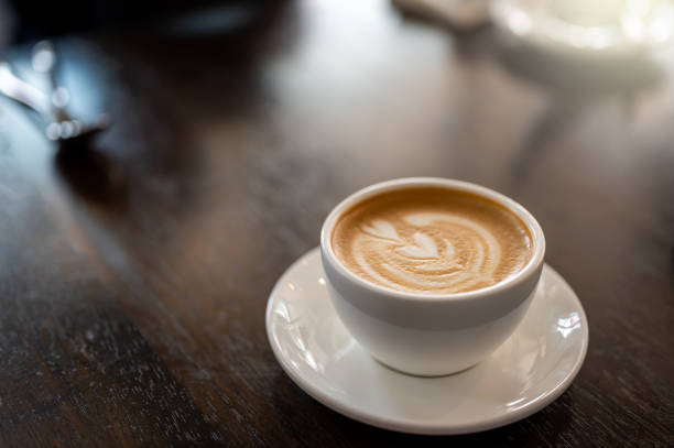 istock Cup of hot latte coffee 1309765736