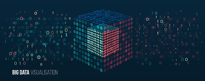 Filtering Machine Algorithms Cube Big Data Visualization Information ...