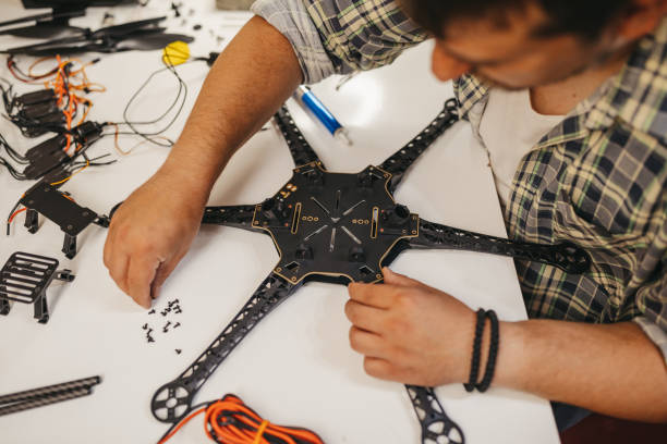 istock Electronics of disassembled drone repairing 1309773563