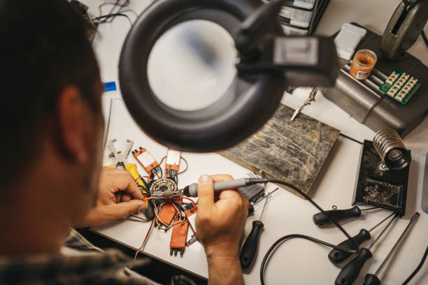 istock Electronics of disassembled drone repairing 1309773639