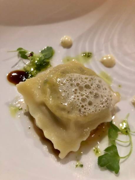 istock Fine dining in Myanmar: Truffle ravioli 1309775928