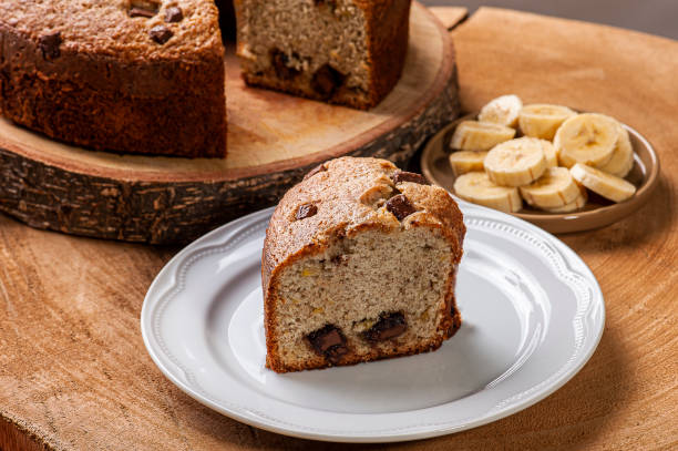 istock Homemade rustic cake with pieces of chocolate. 1309779678