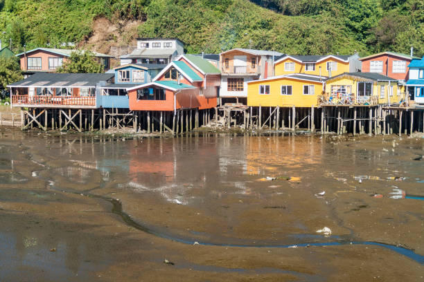 istock Palafitos (stilt houses) in Castro, Chiloe island, Chile 1309784952