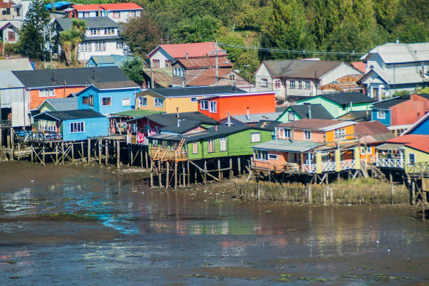 istock Palafitos (stilt houses) in Castro, Chiloe island, Chile 1309786048
