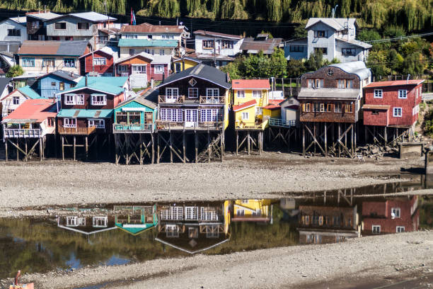 istock Palafitos (stilt houses) in Castro, Chiloe island, Chile 1309786053