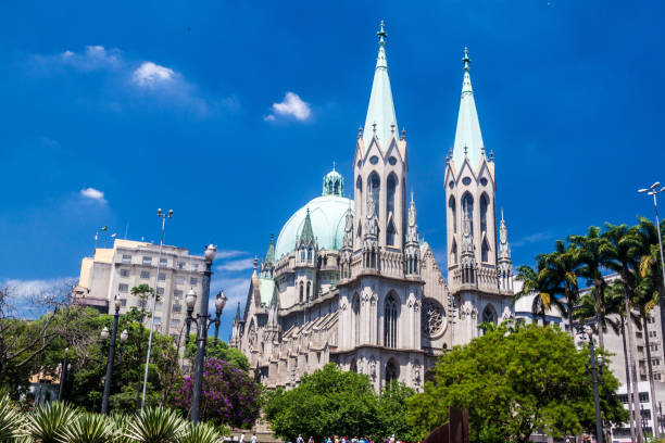 istock Catedral da Se cathedral in Sao Paulo 1309786279
