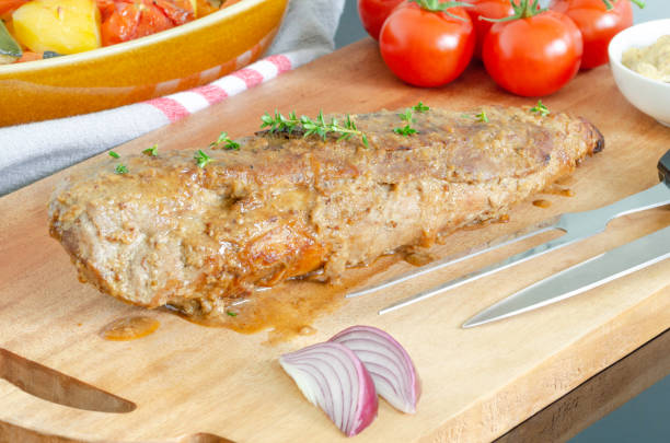 istock Honey mustard roasted pork tenderloin 1309787766