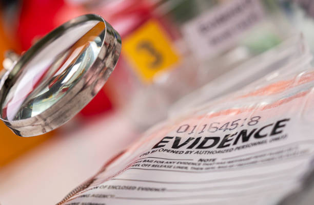 istock Detail of DNA sampling tubes in Laboratorio forensic equipment, conceptual image 1309788855