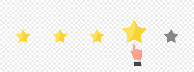 Maximum Rating Rating Scale Satisfaction Meter Rating Stars Minimum To Maximum Vector ...