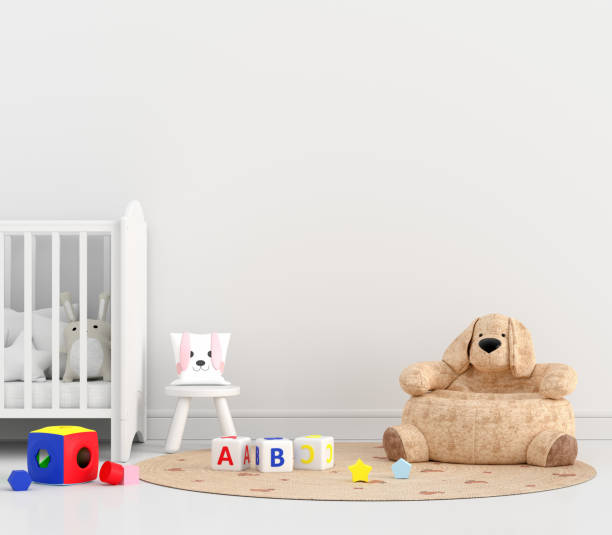 istock White child bedroom with copy space, 3D rendering 1309806658