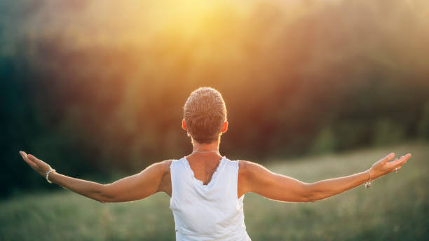 istock Creativity – Woman Inspiring Innate Creativity, Spending Time in Nature 1309812030