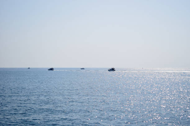istock Luxury yacht sailing in open waters 1309823445