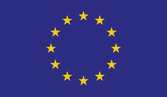 Highly Detailed Flag Of European Union - European Union Flag High Detail - National flag European Union - Large size flag jpeg image European Union