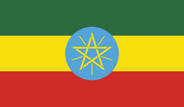 bandeira altamente detalhada da etiópia - aland etiópia alto detalhe - imagem jpeg bandeira de grande tamanho - beta israel - fotografias e filmes do acervo