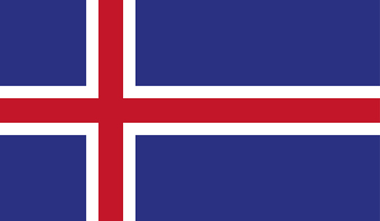 Highly Detailed Flag Of Iceland - Iceland Flag High Detail - National flag Iceland - Large size flag jpeg image - Iceland, Reykjavik