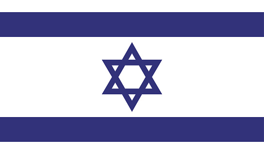 Highly Detailed Flag Of Israel - Israel Flag High Detail - National flag Israel - Large size flag jpeg image - Israel, Jerusalem