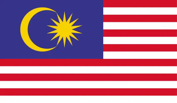 Highly Detailed Flag Of Malaysia - Malaysia Flag High Detail - National flag Malaysia - Large size flag jpeg image - Malaysia, Kuala Lumpur