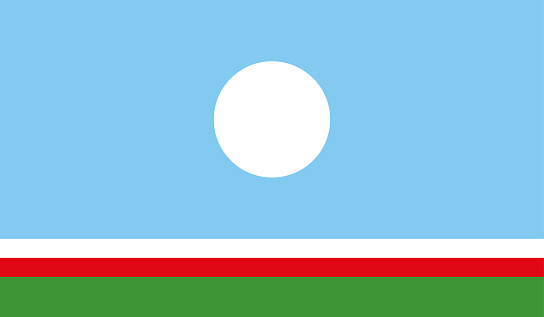 Highly Detailed Flag Of Sakha Republic - Sakha Republic Flag High Detail - National flag Sakha Republic - Large size flag jpeg image - Sakha Republic, Yakutsk