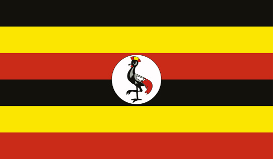 Highly Detailed Flag Of Uganda - Uganda Flag High Detail - National flag Uganda - Large size flag jpeg image - Uganda, Kampala