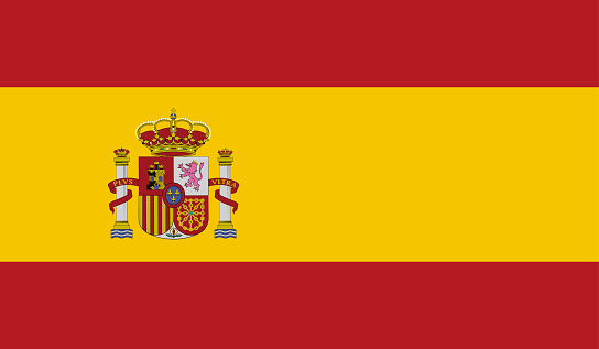 Bandera de España altamente detallada - Bandera de España Alto detalle - Imagen jpeg de bandera de gran tamaño - photo