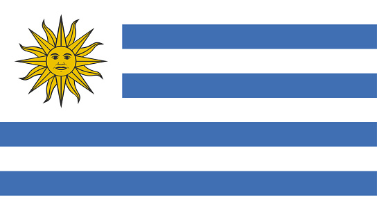 Highly Detailed Flag Of Uruguay - Uruguay Flag High Detail - National flag Uruguay - Large size flag jpeg image - Uruguay, Montevideo
