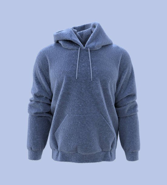 istock Fleece hooded sweatshirt mockup for print, isolated on white background 1309834849