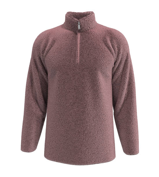 istock Fleece tracksuit top jacket with half zip design, sportswear 1309834852