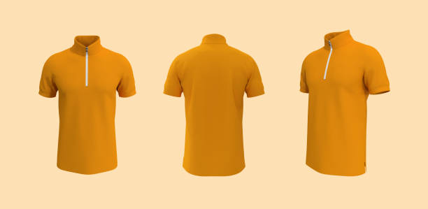 istock Blank tracktop shirt mockup, track front and back view 1309835728