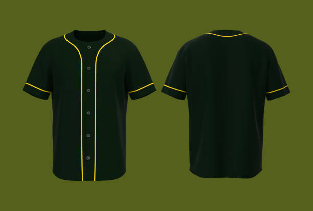 istock Baseball t-Shirt mockup in front, and back views 1309835886