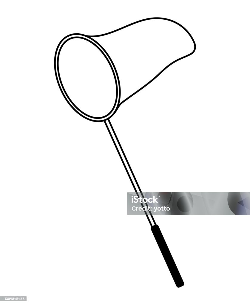 Vector Insect Catching Net For Catching Insects Isolated Vector Illustration Stock ...