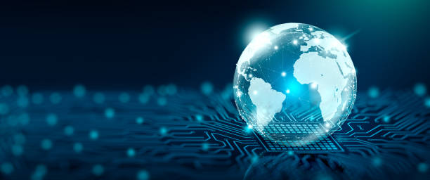 istock Global Business and Network connection concept. Elements furnished by NASA. 3D Rendering. 1309858779