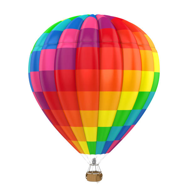 istock Hot Air Balloon Isolated 1309861198