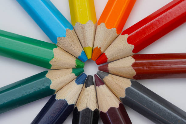 istock Wooden crayons in various colours 1309865844