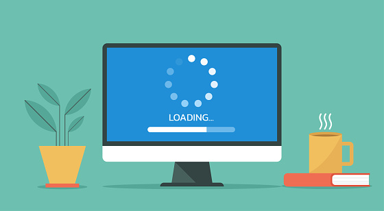 Computer Loading Process Concept System Software Update And Upgrade ...