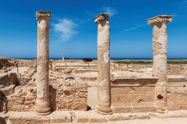 istock Pillars ruins in Kato Paphos Archaeological Park, Cyprus 1309870579