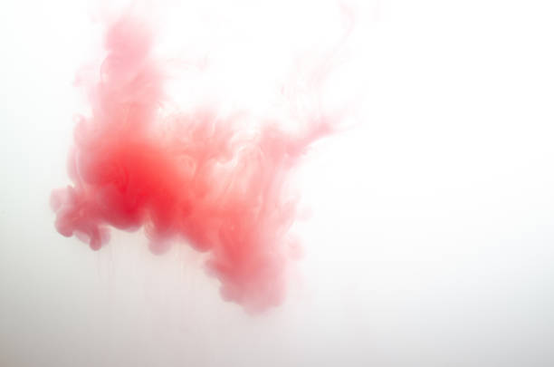 istock Acrylic red colors in water. Abstract background. Abstract paints. 1309874200