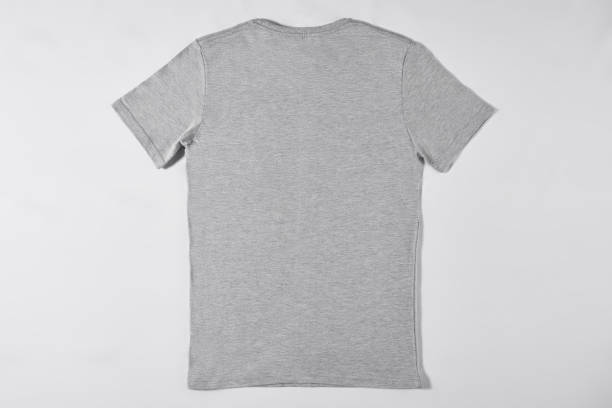istock Gray t-shirt on light background 1309875137