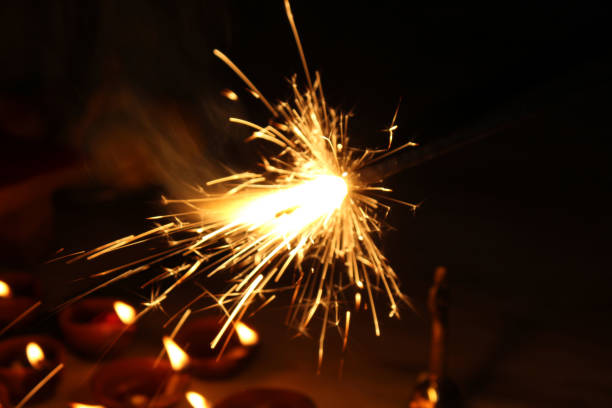 istock Indian Fire Crakers on Diwali for celebrations 1309876441