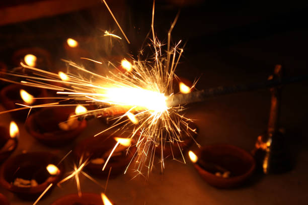 istock Indian Fire Crakers on Diwali for celebrations 1309876493