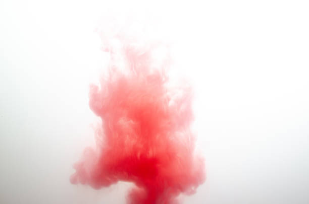 istock Acrylic red colors in water. Abstract background. Abstract paints. 1309877590