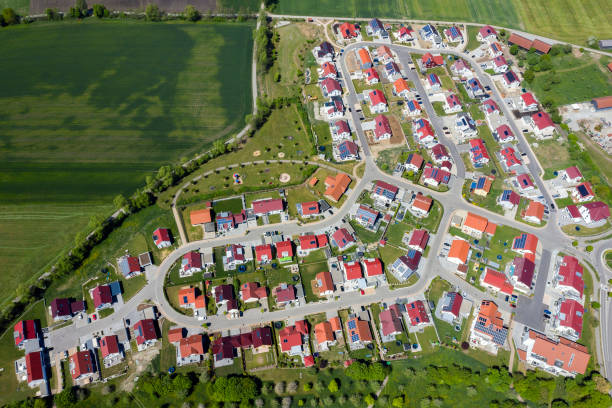istock Houses with Red Roofs from Above 1309877652