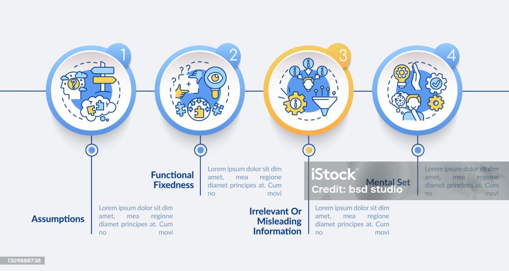 Problem Solving Impediments Problem Solving Obstacles Vector Infographic Template Stock ...