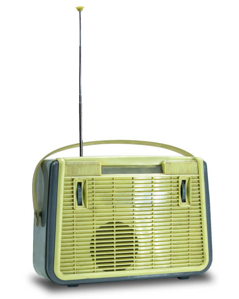 istock Retro radio receiver on a white background. Isolated. 1309891894