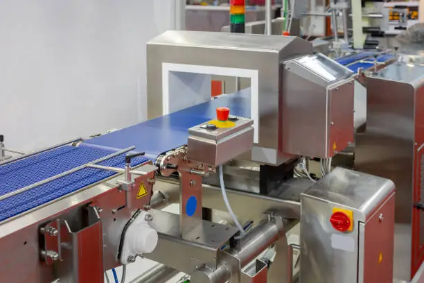 Food Production Line Metal Detector Conveyor Belt