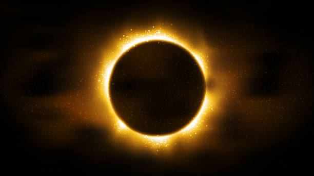 istock Luxury black background, particles golden glitter in form ring, circle. Shining gold frame, place for text. Awards ceremony. Festive round border. Beautiful background gold. Decorative solar eclipse 1309907904