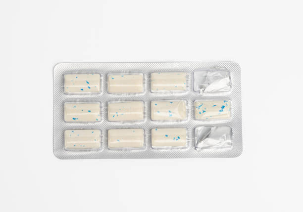 istock rectangular pieces of gum in a blister pack on a white background 1309910479