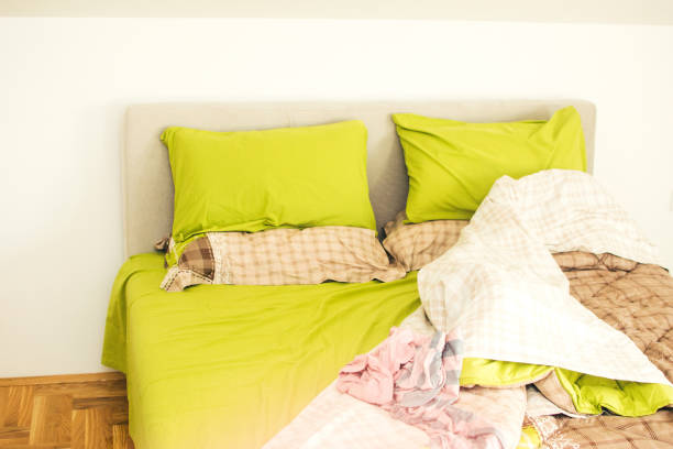 istock Slept in bed stock photo 1309911245